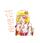 頑張る巫女お姉さん16（個別スタンプ：3）