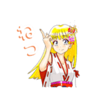 頑張る巫女お姉さん16（個別スタンプ：10）