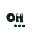 アルファベット キャラクター カラー絵文字（個別スタンプ：8）