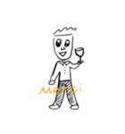 絵ベタスタンプver.2（個別スタンプ：20）