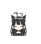 ふわふわ黒猫ちゃん（個別スタンプ：8）