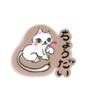 手書き風『猫スタンプ』（個別スタンプ：3）