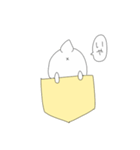 ポケットうさぎぽけ丸（個別スタンプ：4）