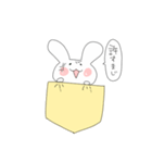 ポケットうさぎぽけ丸（個別スタンプ：8）