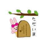 ももうさちゃんの日常会話（個別スタンプ：16）