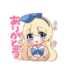 きらきらかわいいおんなのこたち（個別スタンプ：3）