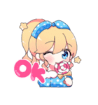 きらきらかわいいおんなのこたち（個別スタンプ：6）
