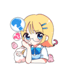 きらきらかわいいおんなのこたち（個別スタンプ：10）