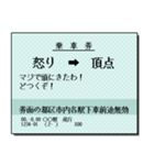 日本の鉄道の切符（大）関西（個別スタンプ：15）