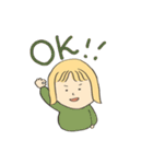 1番使える女の子のスタンプ（個別スタンプ：4）