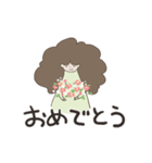 ブロッコリーヘアーの女の子（個別スタンプ：10）