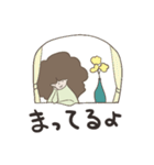 ブロッコリーヘアーの女の子（個別スタンプ：22）