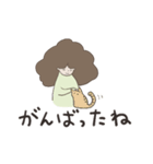 ブロッコリーヘアーの女の子（個別スタンプ：25）