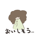 ブロッコリーヘアーの女の子（個別スタンプ：28）