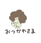 ブロッコリーヘアーの女の子（個別スタンプ：30）