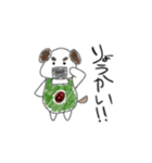 おにぎりいぬのスタンプ（個別スタンプ：3）