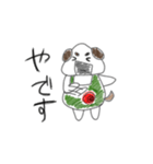 おにぎりいぬのスタンプ（個別スタンプ：24）