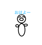 らくがき棒人間スタンプ（個別スタンプ：3）