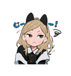 ネコミミちゃんとハチワレ2（個別スタンプ：2）