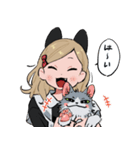 ネコミミちゃんとハチワレ2（個別スタンプ：4）