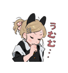 ネコミミちゃんとハチワレ2（個別スタンプ：5）