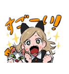 ネコミミちゃんとハチワレ2（個別スタンプ：8）