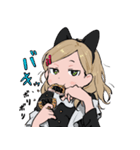 ネコミミちゃんとハチワレ2（個別スタンプ：16）
