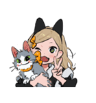 ネコミミちゃんとハチワレ2（個別スタンプ：32）