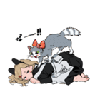 ネコミミちゃんとハチワレ2（個別スタンプ：40）