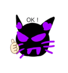 悪魔の猫スタンプ！（個別スタンプ：3）
