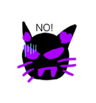 悪魔の猫スタンプ！（個別スタンプ：4）