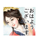 言情風美女（日本語版）（個別スタンプ：25）