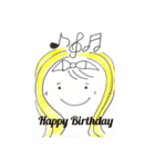 カラフルなお誕生日（個別スタンプ：1）