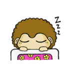 アフロヘアー スタンプ（個別スタンプ：4）
