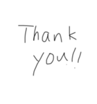 汚い手書きの文字スタンプ（個別スタンプ：20）