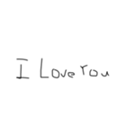 汚い手書きの文字スタンプ（個別スタンプ：24）