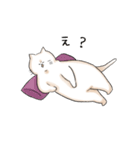 悩ましげな表情のねこ（個別スタンプ：22）