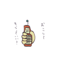 トリだってストローで飲むんだ（個別スタンプ：9）