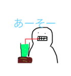 メロンソーダを食べる人（個別スタンプ：15）