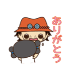 ONE PIECE×和泉市 コダイくんロマンちゃん（個別スタンプ：3）