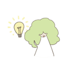 ブロッコリーヘアーの女の子 Ver.2（個別スタンプ：4）