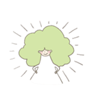 ブロッコリーヘアーの女の子 Ver.2（個別スタンプ：6）
