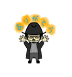 黒ハット（個別スタンプ：1）
