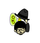 黒ハット（個別スタンプ：4）