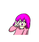 とてもとてもかわいい女の子2（個別スタンプ：1）