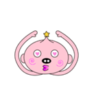 ピンクの星の子（個別スタンプ：12）