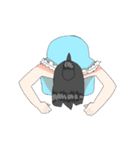 ポニテちゃん（肩出しワンピ）（個別スタンプ：5）