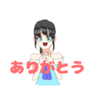 ポニテちゃん（肩出しワンピ）（個別スタンプ：10）