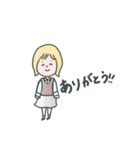とても使える可愛い女の子のスタンプ（個別スタンプ：2）