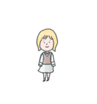 とても使える可愛い女の子のスタンプ（個別スタンプ：3）
